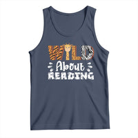 Wild About Reading Tank Top Cute Animal Print Reading Lover Kids Teachers