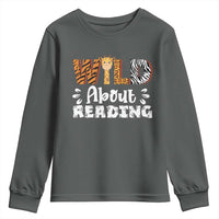 Wild About Reading Youth Sweatshirt Cute Animal Print Reading Lover Kids Teachers