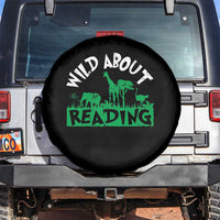 Wild About Reading Spare Tire Cover Cute Safari Animal Reading Shirt Preschool Kindergarten