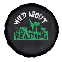 Wild About Reading Spare Tire Cover Cute Safari Animal Reading Shirt Preschool Kindergarten