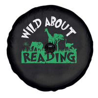 Wild About Reading Spare Tire Cover Cute Safari Animal Reading Shirt Preschool Kindergarten