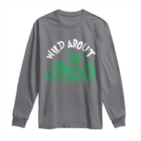 Wild About Reading Long Sleeve Shirt Cute Safari Animal Reading Shirt Preschool Kindergarten