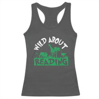 Wild About Reading Racerback Tank Top Cute Safari Animal Reading Shirt Preschool Kindergarten