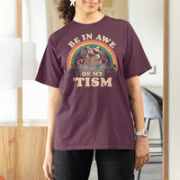 Autism Funny Be In Awe Of My 'Tism Meme Autistic Raccoon T Shirt For Women