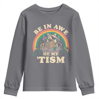 Autism Funny Be In Awe Of My 'Tism Meme Autistic Raccoon Youth Sweatshirt