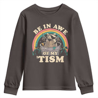 Autism Funny Be In Awe Of My 'Tism Meme Autistic Raccoon Youth Sweatshirt