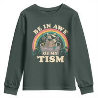 Autism Funny Be In Awe Of My 'Tism Meme Autistic Raccoon Youth Sweatshirt