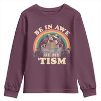 Autism Funny Be In Awe Of My 'Tism Meme Autistic Raccoon Youth Sweatshirt
