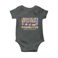I Believe In A Spectrum Of Possibilities Autism awareness Baby Onesie Neurodiversity SPED Teacher Gift
