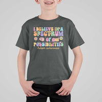 I Believe In A Spectrum Of Possibilities Autism awareness T Shirt For Kid Neurodiversity SPED Teacher Gift