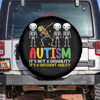 Autism Awareness Spare Tire Cover Skeleton Dabbing Autistic Kids