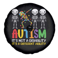 Autism Awareness Spare Tire Cover Skeleton Dabbing Autistic Kids