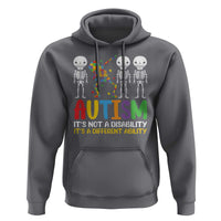 Autism Awareness Hoodie Skeleton Dabbing Autistic Kids