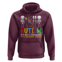 Autism Awareness Hoodie Skeleton Dabbing Autistic Kids
