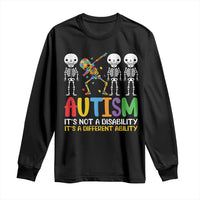 Autism Awareness Long Sleeve Shirt Skeleton Dabbing Autistic Kids