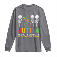 Autism Awareness Long Sleeve Shirt Skeleton Dabbing Autistic Kids