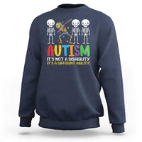Autism Awareness Sweatshirt Skeleton Dabbing Autistic Kids