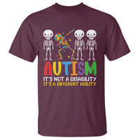 Autism Awareness T Shirt Skeleton Dabbing Autistic Kids