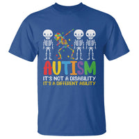 Autism Awareness T Shirt Skeleton Dabbing Autistic Kids