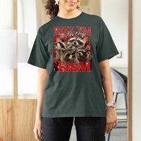 Autism Funny T Shirt For Women Rizz Em With The Tism Meme Autistic Racoon