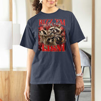 Autism Funny T Shirt For Women Rizz Em With The Tism Meme Autistic Racoon