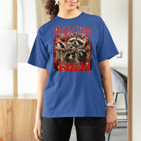 Autism Funny T Shirt For Women Rizz Em With The Tism Meme Autistic Racoon