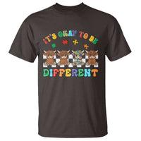 It’s Okay To Be Different Autism Awareness T Shirt Autistic Cow Positivity Vibe