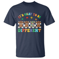It’s Okay To Be Different Autism Awareness T Shirt Autistic Cow Positivity Vibe