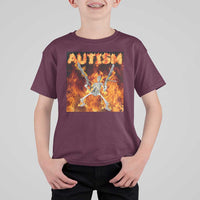 Autism Skeleton Meme T Shirt For Kid
