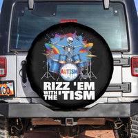 Autism Skeleton Meme Spare Tire Cover Rizz Em With The Tism Meme Autistic Drummer