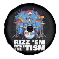 Autism Skeleton Meme Spare Tire Cover Rizz Em With The Tism Meme Autistic Drummer