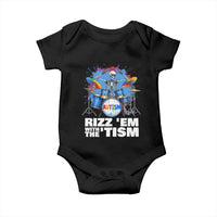 Autism Skeleton Meme Baby Onesie Rizz Em With The Tism Meme Autistic Drummer