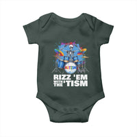 Autism Skeleton Meme Baby Onesie Rizz Em With The Tism Meme Autistic Drummer