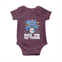 Autism Skeleton Meme Baby Onesie Rizz Em With The Tism Meme Autistic Drummer