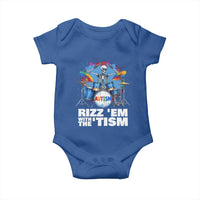 Autism Skeleton Meme Baby Onesie Rizz Em With The Tism Meme Autistic Drummer