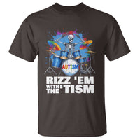 Autism Skeleton Meme T Shirt Rizz Em With The Tism Meme Autistic Drummer