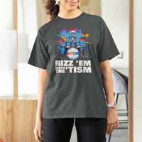 Autism Skeleton Meme T Shirt For Women Rizz Em With The Tism Meme Autistic Drummer