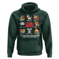 I Will Read Books On A Boat & Everywhere Reading Gifts Hoodie