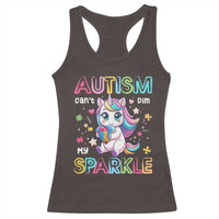 Autism Awareness Unicorn Racerback Tank Top For Autism Mom Girls