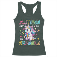 Autism Awareness Unicorn Racerback Tank Top For Autism Mom Girls