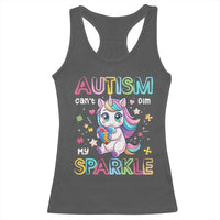 Autism Awareness Unicorn Racerback Tank Top For Autism Mom Girls