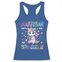 Autism Awareness Unicorn Racerback Tank Top For Autism Mom Girls