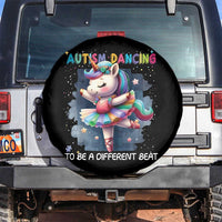 Autism Awareness Unicorn Spare Tire Cover Ballet Dancing To A Different Beat
