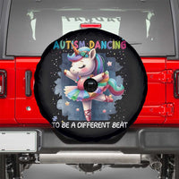 Autism Awareness Unicorn Spare Tire Cover Ballet Dancing To A Different Beat