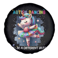 Autism Awareness Unicorn Spare Tire Cover Ballet Dancing To A Different Beat