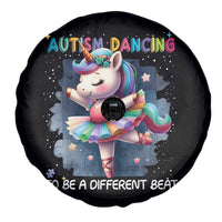 Autism Awareness Unicorn Spare Tire Cover Ballet Dancing To A Different Beat