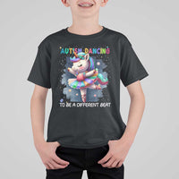 Autism Awareness Unicorn T Shirt For Kid Ballet Dancing To A Different Beat