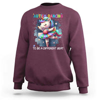 Autism Awareness Unicorn Sweatshirt Ballet Dancing To A Different Beat