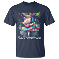 Autism Awareness Unicorn T Shirt Ballet Dancing To A Different Beat