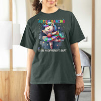 Autism Awareness Unicorn T Shirt For Women Ballet Dancing To A Different Beat